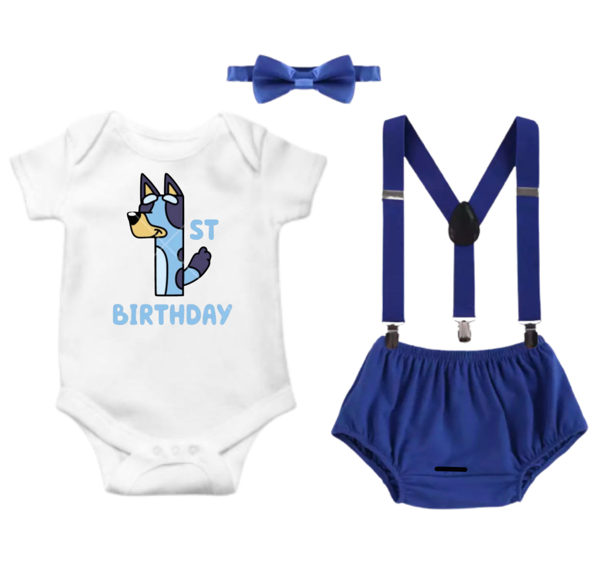 Bluey Inspired Boys First Birthday Set - Lullaby Lane Designs – Lullaby  Lane Baby Boutique